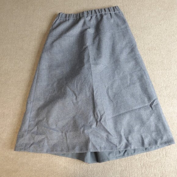 COS Womens Skirt 6 Blue Gray Solid A Line Wool Cashmere Blend - Picture 10 of 12
